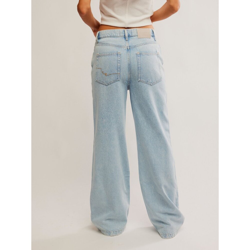 Light Blue Women's Jeans - Picture 2 of 6